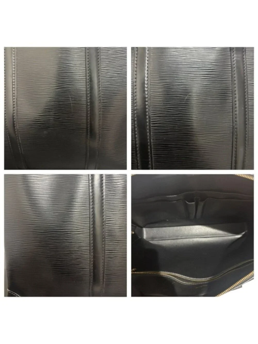Louis Vuitton Epi Porte Documents Voyage Black Leather Business